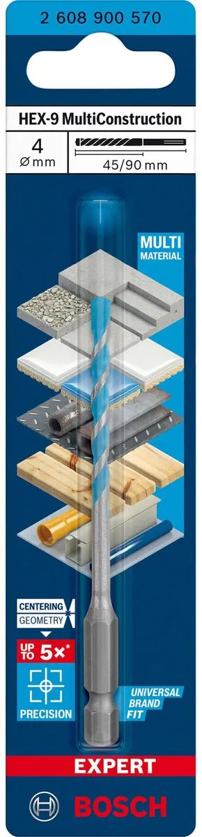 Bosch Professional Expert HEX-9 2608900570 Boor - 4mm Hout