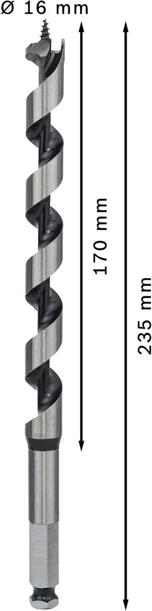 Bosch Professional Slangenboor 16x235mm Hout - MPN 2608597630