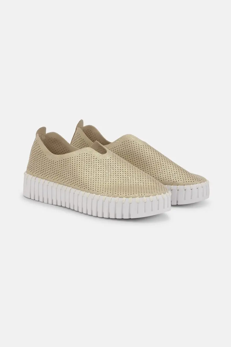 Ilse Jacobsen TULIP 3577 Platform Instappers - Platin White - afbeelding 3 van 6