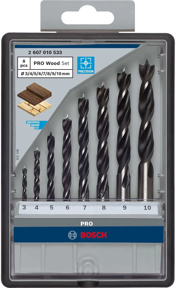 Bosch Professional PRO Wood Boorset 8-delig - Hout