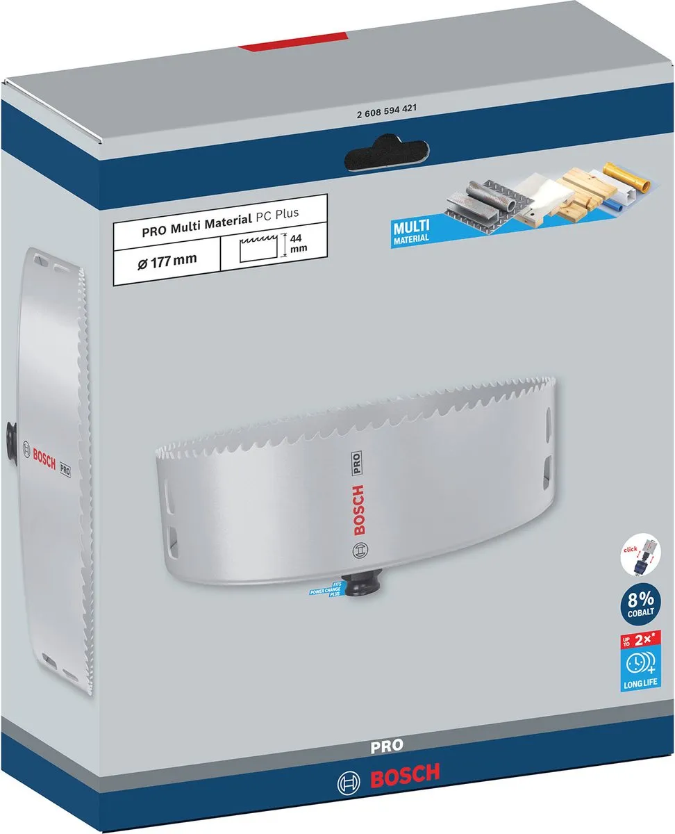 Bosch Professional Multi Materiaal PC Plus Gatenzaag 177mm - 2608594421