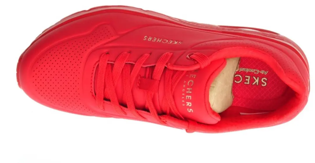 Skechers Uno Stand On Air Dames Sneakers - Rood - afbeelding 4 van 6
