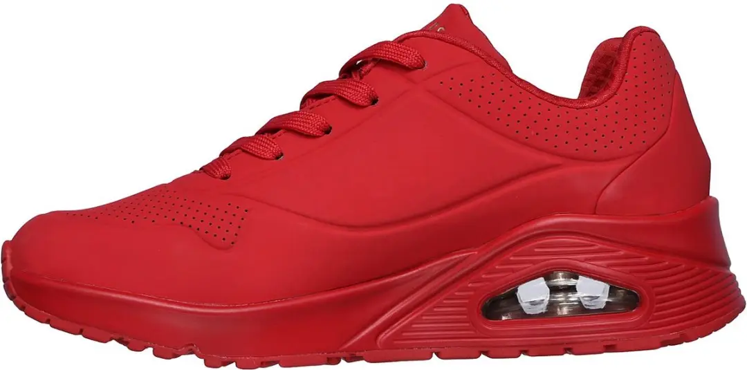 Skechers Uno Stand On Air Dames Sneakers - Rood - afbeelding 5 van 6