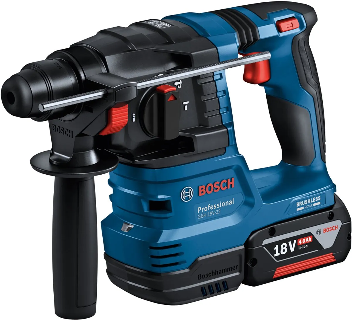 Bosch Professional 18V Toolkit GSR 18V-65 GWS 18V-8 GBH 18V-22 - 2x 4.0Ah Accu