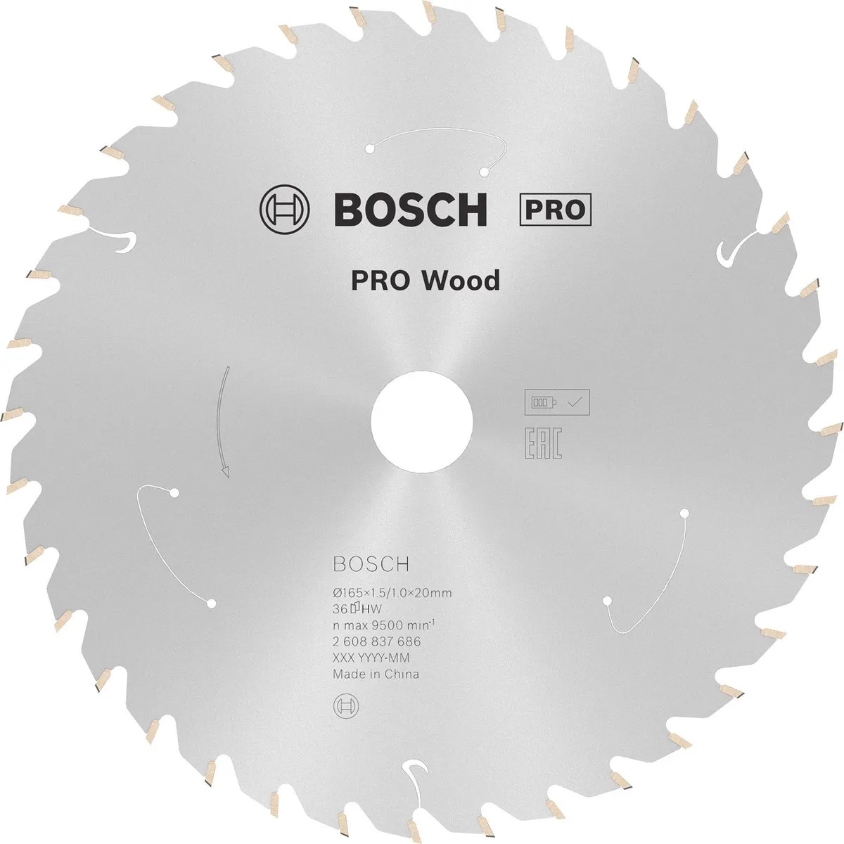 Bosch Professional Cirkelzaagblad Standard for Wood 165mm - 36T
