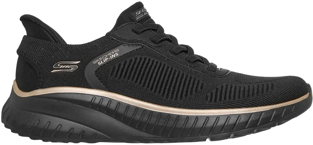 Skechers Bobs Squad Chaos Current Muse Sportschoenen - 39 - Black Rose Gold - afbeelding 5 van 6