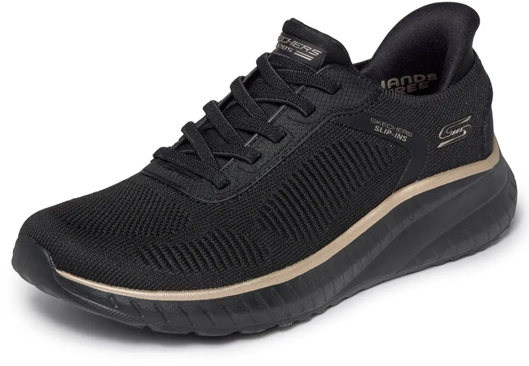 Skechers Bobs Squad Chaos Current Muse Sportschoenen - 39 - Black Rose Gold - afbeelding 6 van 6