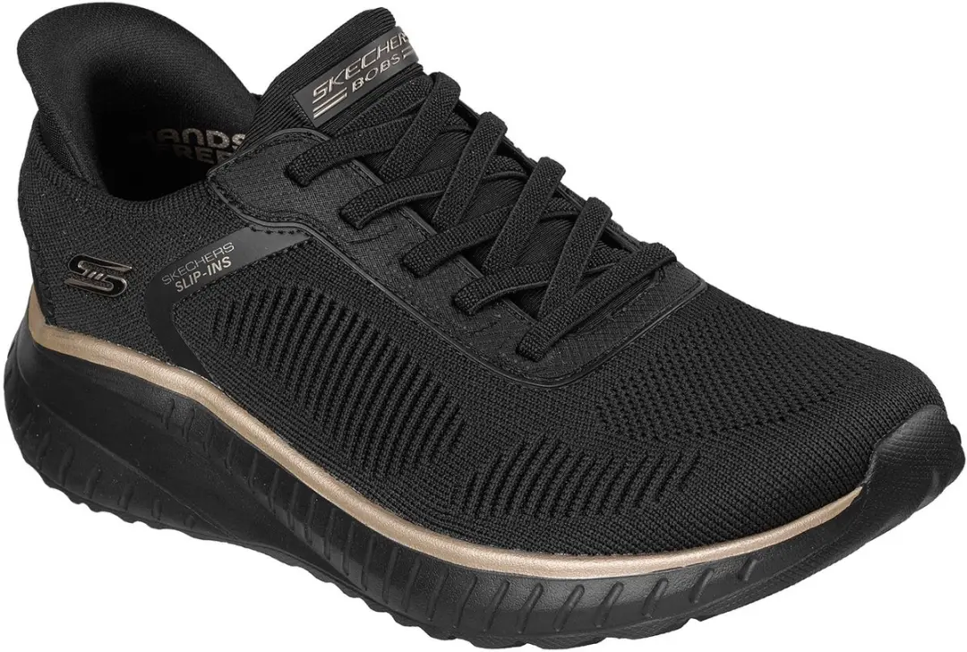 Skechers Bobs Squad Chaos Current Muse Sportschoenen - 39 - Black Rose Gold - afbeelding 3 van 6