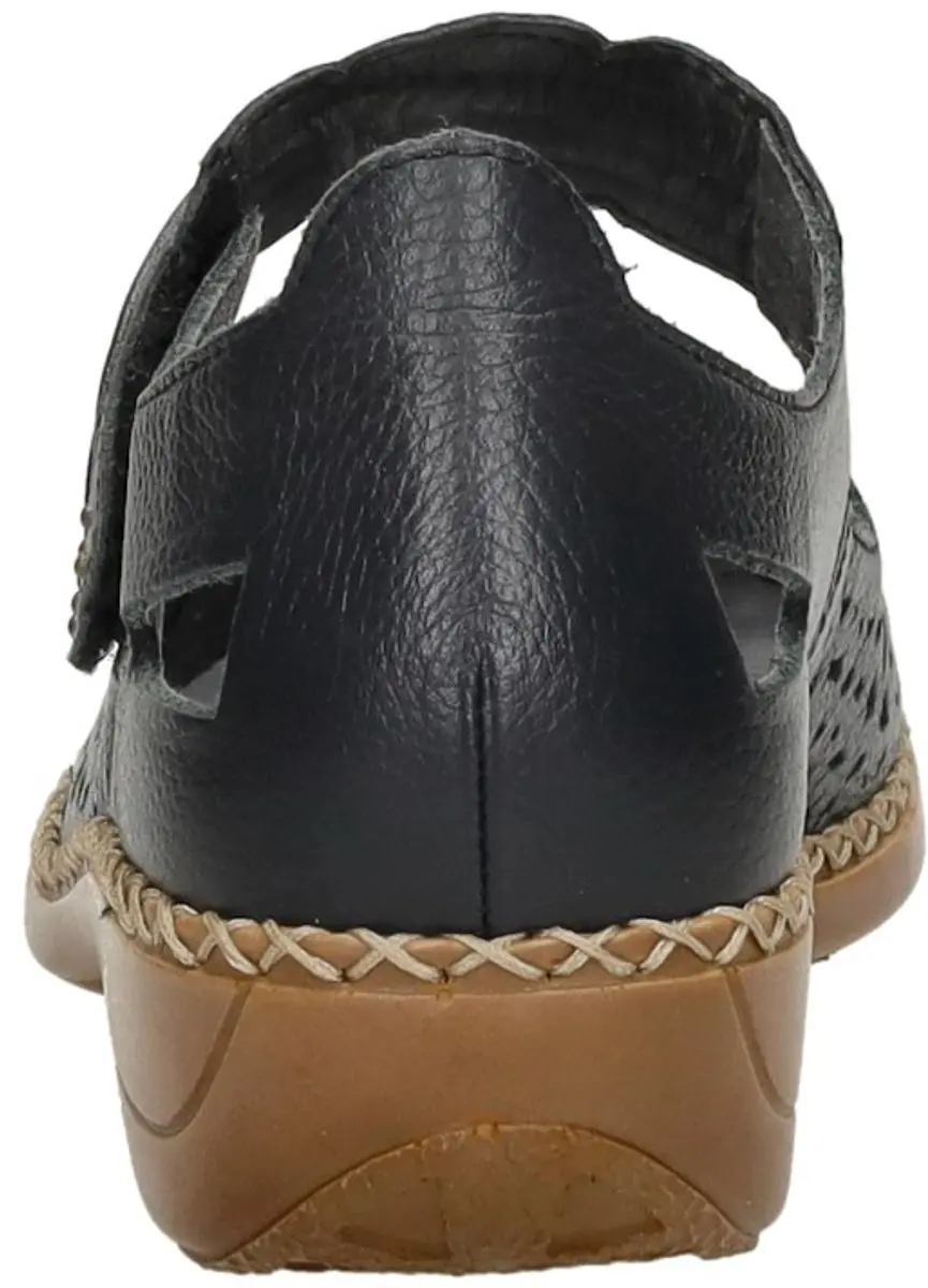 Rieker Dames Bandschoen 41390-14 - Blauw - afbeelding 3 van 6