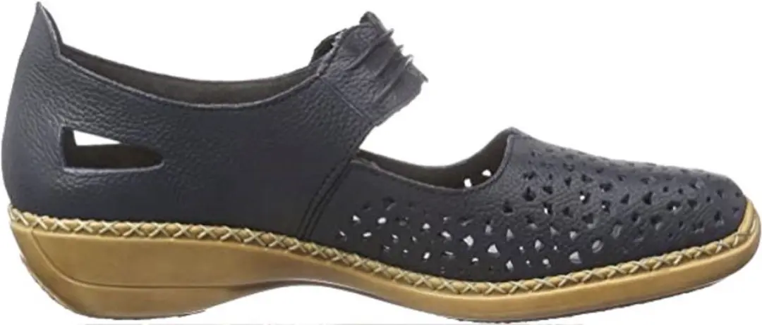 Rieker Dames Bandschoen 41390-14 - Blauw - afbeelding 6 van 6