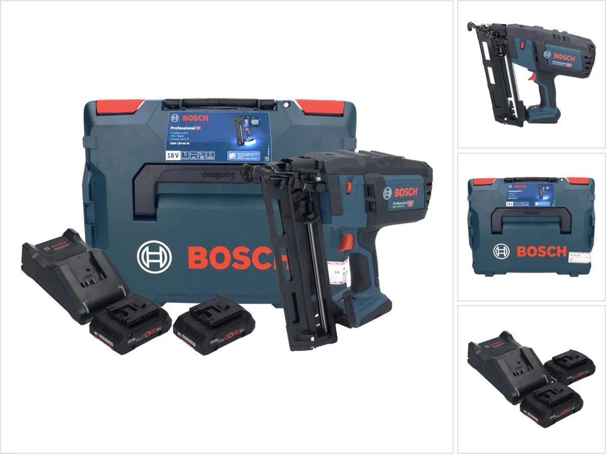 Bosch Professional GNH 18V-64 Cloueur 18V - 2x 4.0Ah - afbeelding 2 van 6