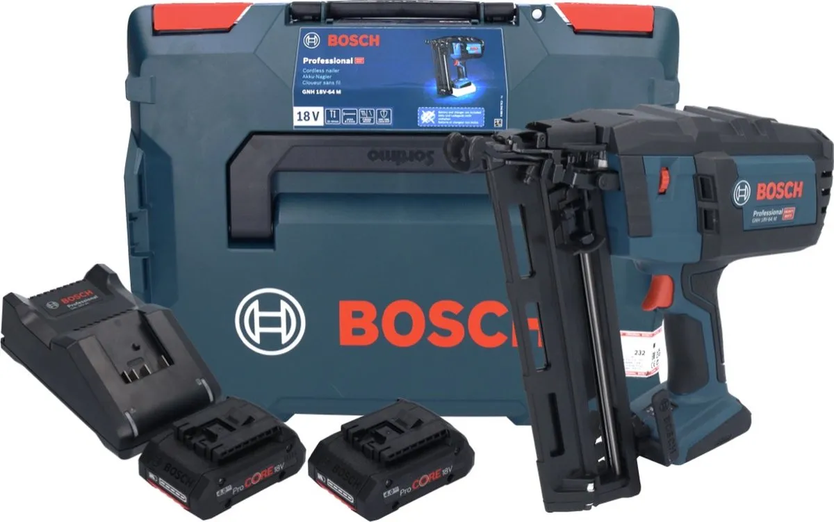 Bosch Professional GNH 18V-64 Cloueur 18V - 2x 4.0Ah - afbeelding 3 van 6
