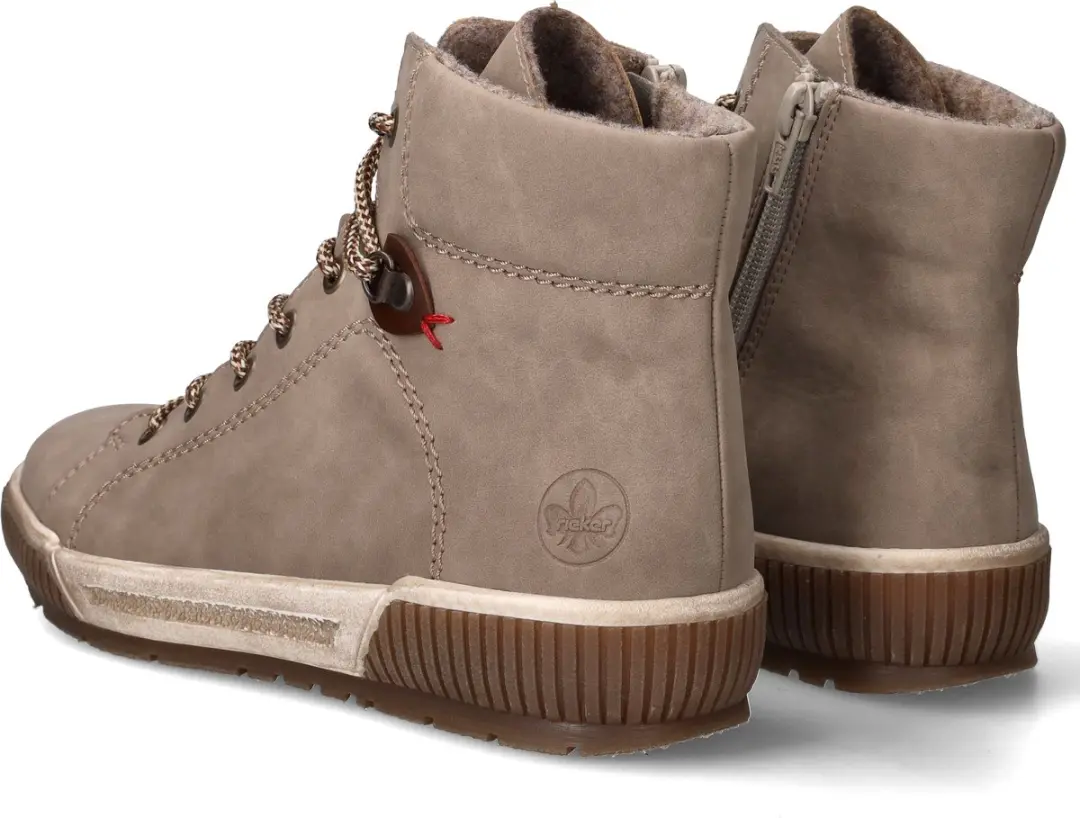 Rieker Dames Veterboot 178204 - Beige