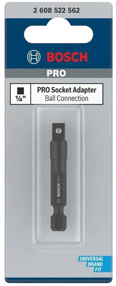 Bosch Professional PRO Contactdoosadapter 1/4" 50mm - Kogelaansluiting