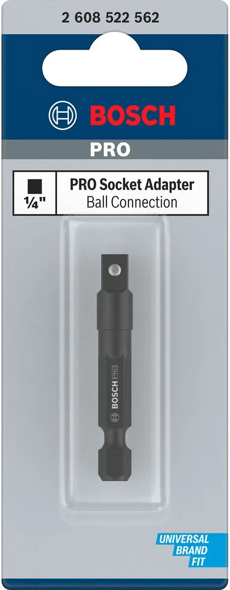 Bosch Professional PRO Contactdoosadapter 1/4" 50mm - Kogelaansluiting