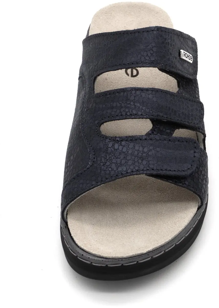 Rohde 5221 Teenslipper Dames - 38 - Donkerblauw Leer