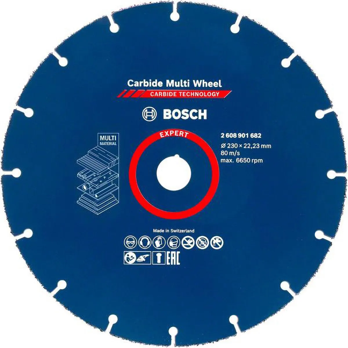Bosch Professional EXPERT Carbide Multischijfdoorslijpschijf 230mm