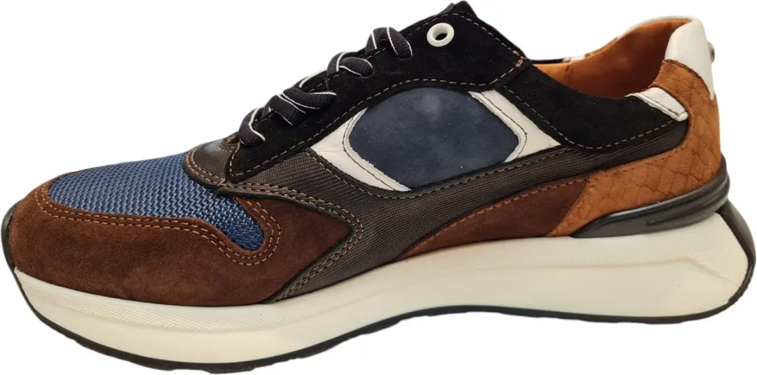 Australian Kyoto Heren Leren Sneakers - Blauw - Maat 44