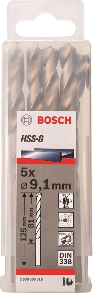 Bosch Professional ST. LINE 9.1mm HSS-G Boor