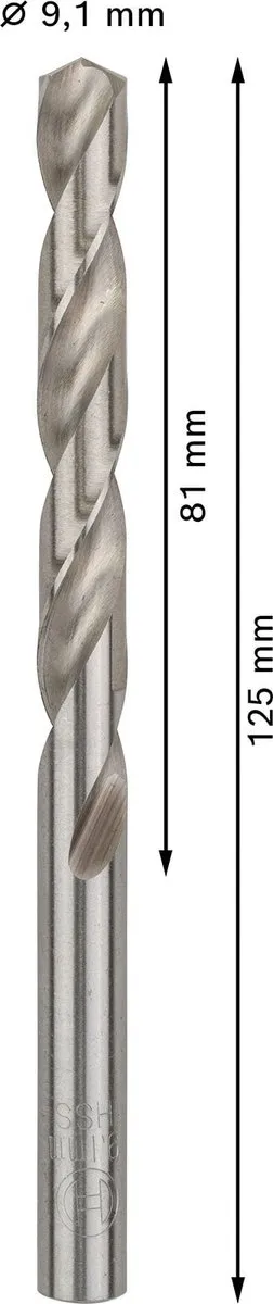 Bosch Professional ST. LINE 9.1mm HSS-G Boor - 5 Stuks