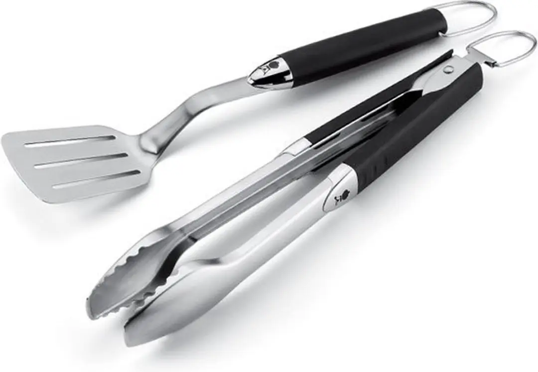 Weber Premium Tool Set BBQ - 2-delig - Roestvrij staal - Zwart - afbeelding 2 van 6