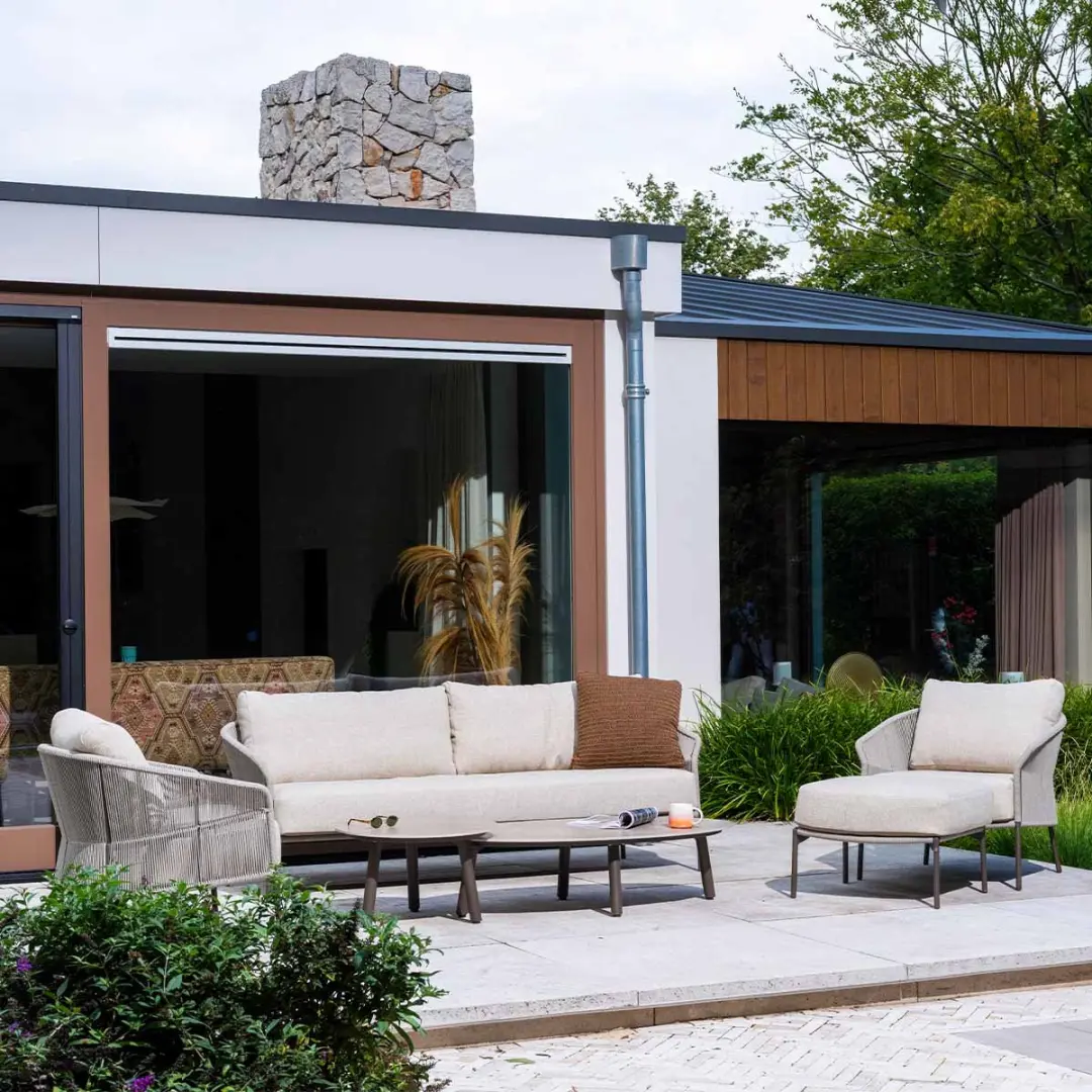 4 Seasons Florence Loungebank Terre - 2 Zitplekken - afbeelding 4 van 6