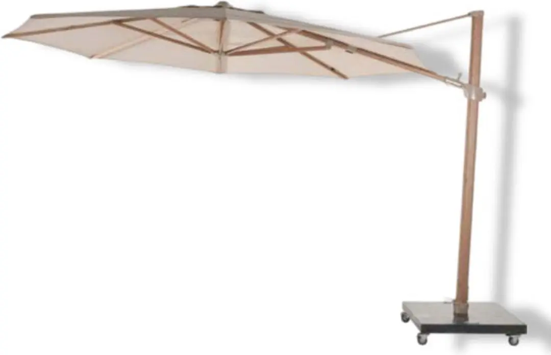 4 Seasons Outdoor Siesta Premium Zweefparasol 350cm - Zand - afbeelding 2 van 6