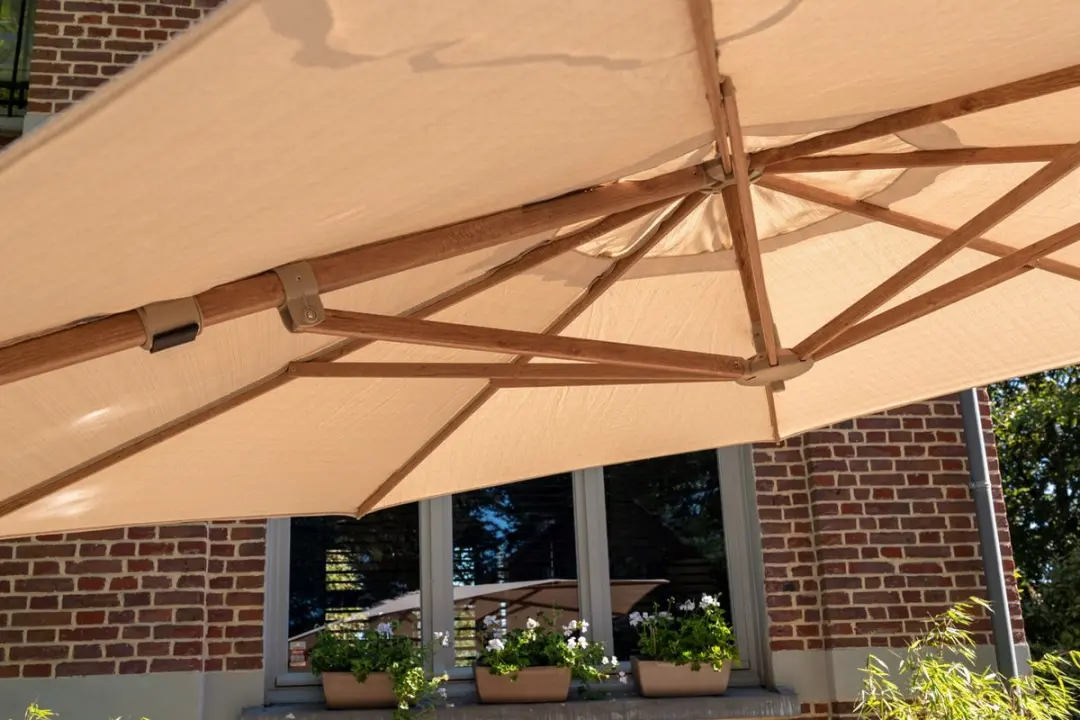 4 Seasons Outdoor Siesta Premium Zweefparasol 350cm - Zand - afbeelding 5 van 6