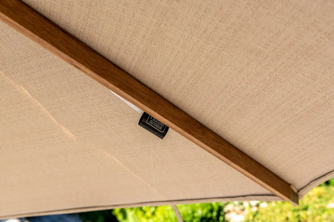 4 Seasons Outdoor Siesta Premium Zweefparasol 350cm - Zand - afbeelding 6 van 6