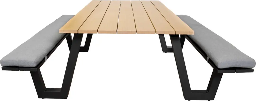 SenS-Line Lorenzo Picknicktafel 220cm - Bruin - 8 Personen - afbeelding 6 van 6