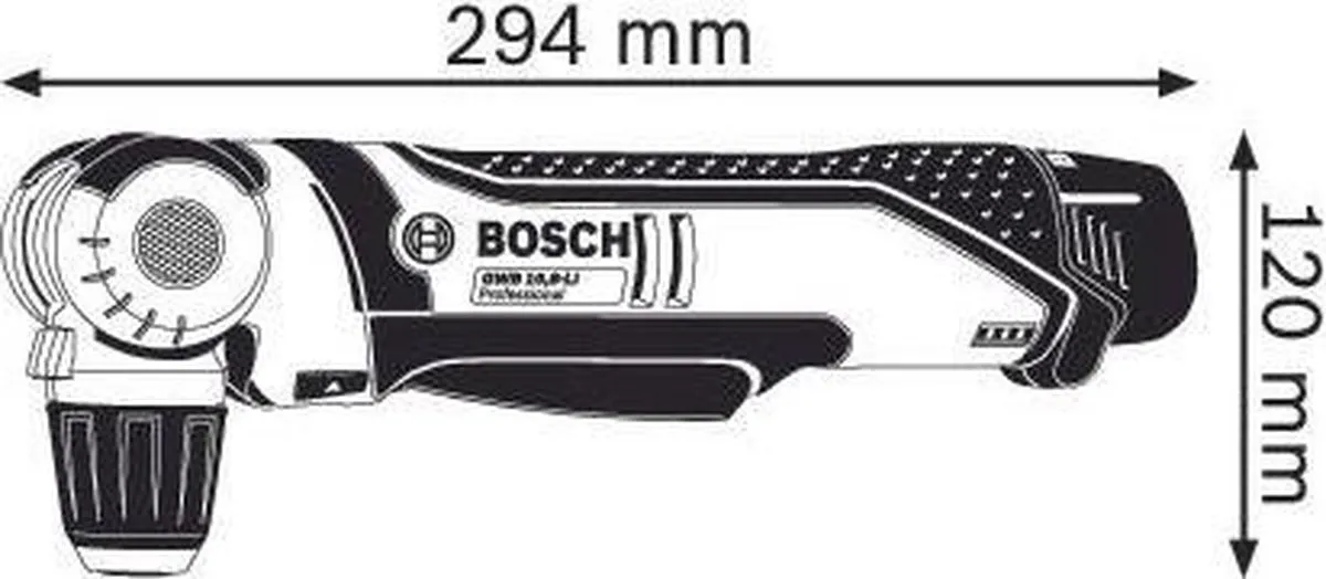 Bosch Professional GWB 12-LI Accu Haakse Boormachine - 2x 2,0Ah - 10mm
