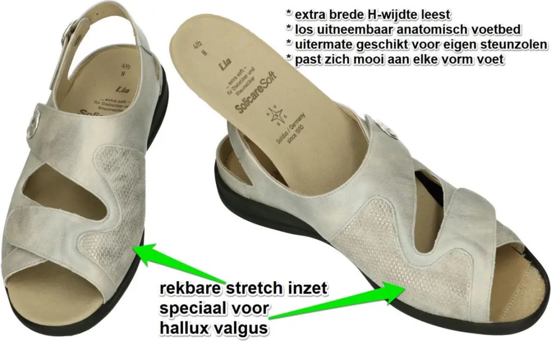 Solidus Dames Sandalen 36.5 - Grijs - afbeelding 6 van 6