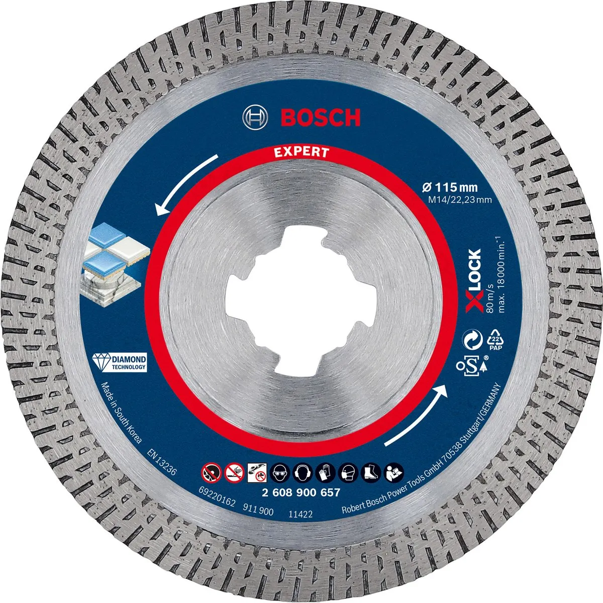 Bosch Professional Expert X-LOCK Diamantdoorslijpschijven 115mm
