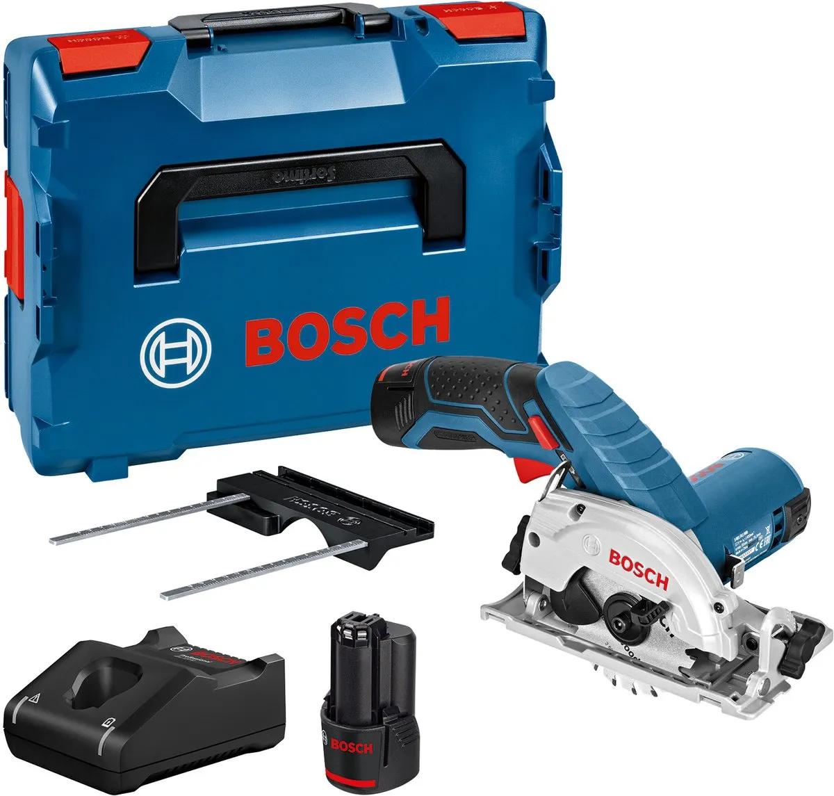 Bosch Professional GKS 12V-26 Cirkelzaag - 2x 12V accu - L-Boxx