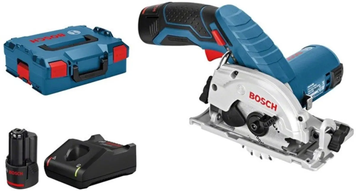 Bosch Professional GKS 12V-26 Cirkelzaag - 2x 12V accu - L-Boxx