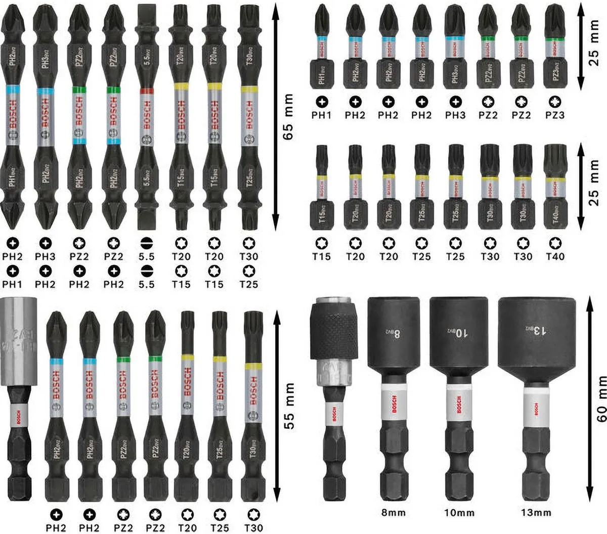 Bosch Professional PRO Impact Schroefbitset 36-delig T20 - afbeelding 6 van 6