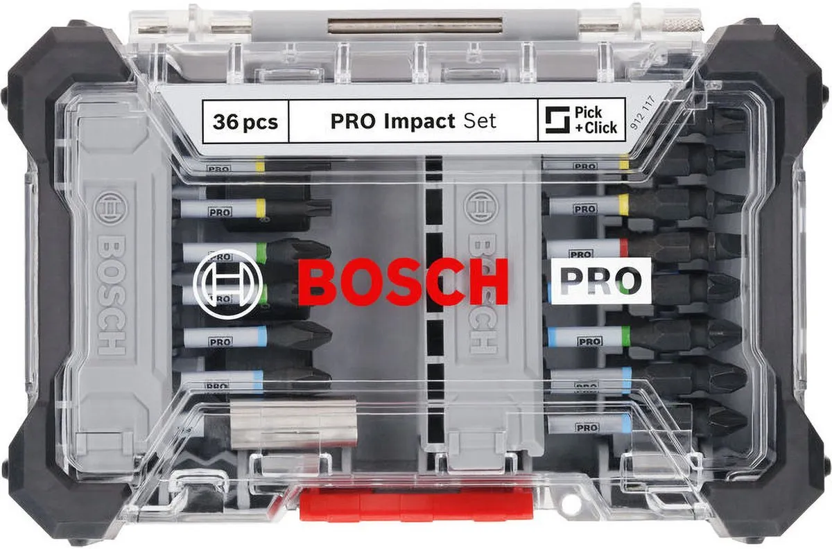 Bosch Professional PRO Impact Schroefbitset 36-delig T20