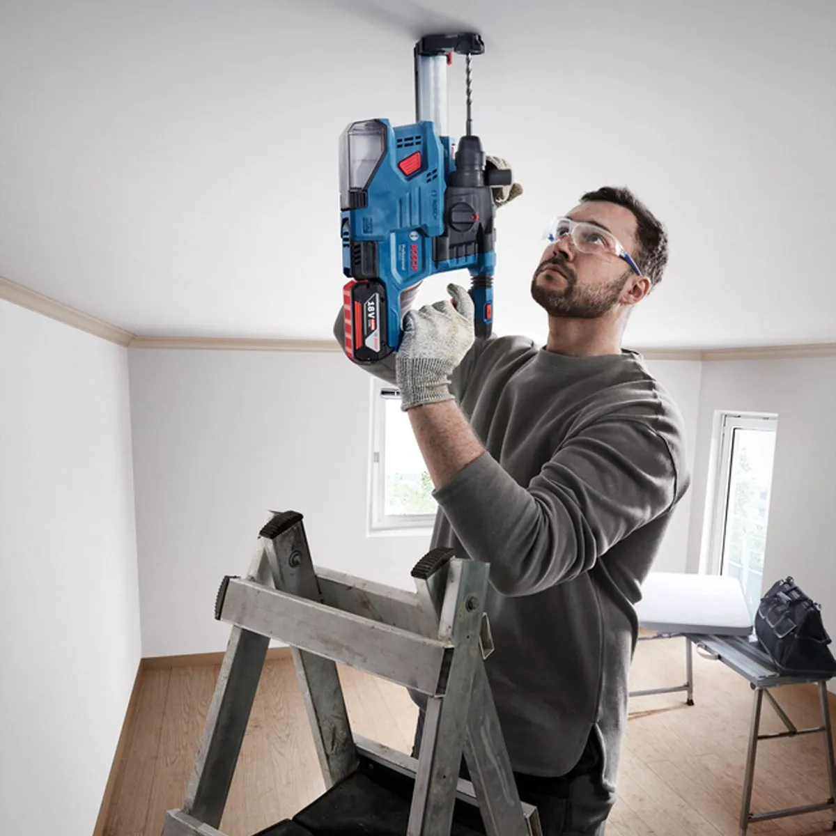 Bosch Professional GBH 18V-22 Solo Boorhamer SDS-plus - 22mm Beton