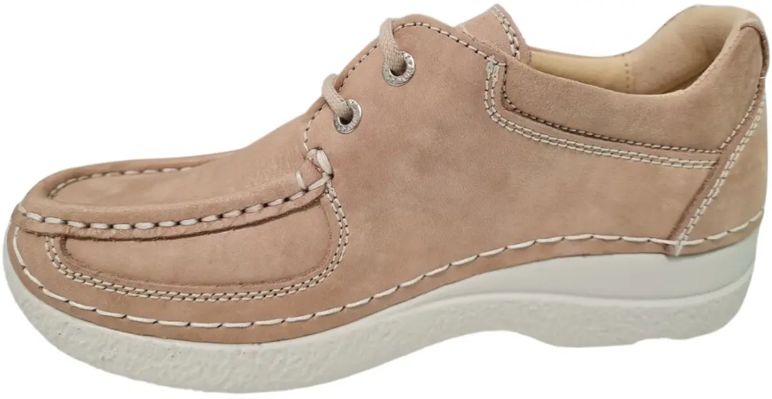 Wolky Nubuck Dames Veterschoenen 37 - Beige