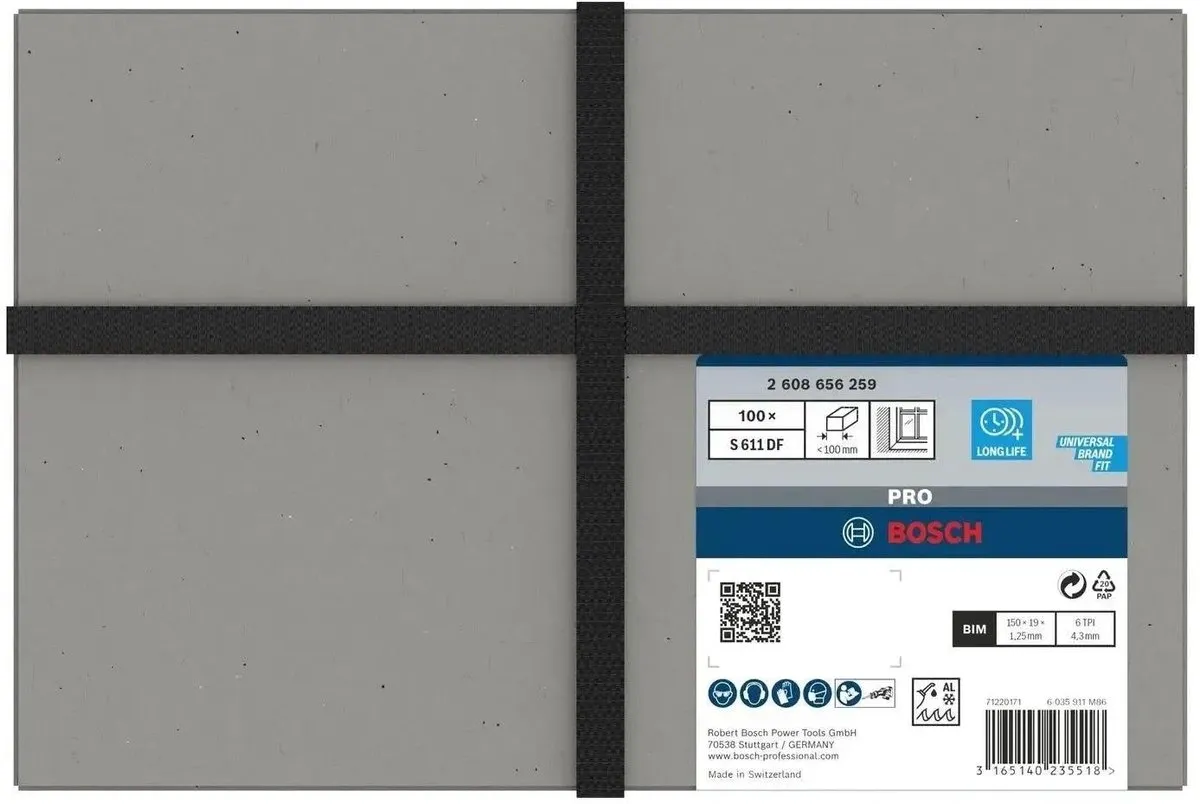 Bosch Professional REC S611DF 100 Reciprozaagblad - Hout/Metalen - afbeelding 6 van 6