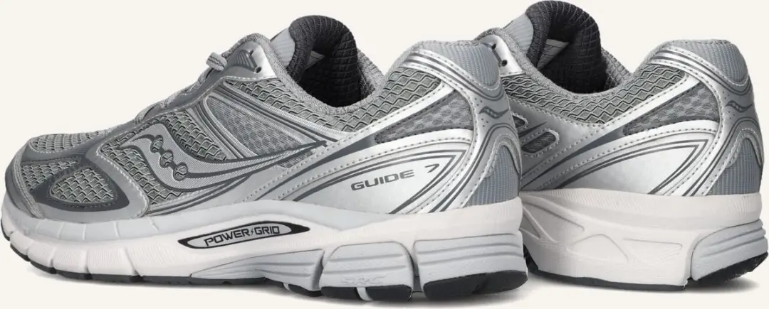 Saucony Progrid Guide 7 Dames Sneakers - Grijs - Maat 41 - afbeelding 6 van 6