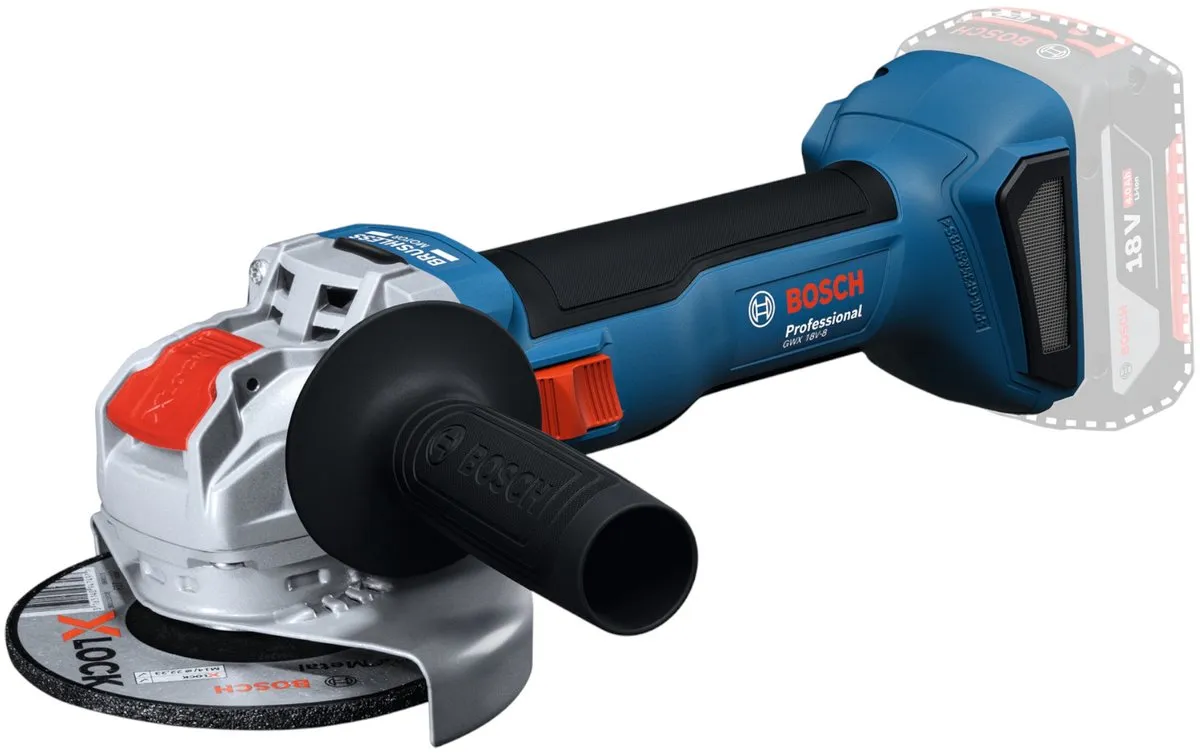 Bosch Professional GWX 18V-8 Accu Haakse Slijper 125mm X-Lock