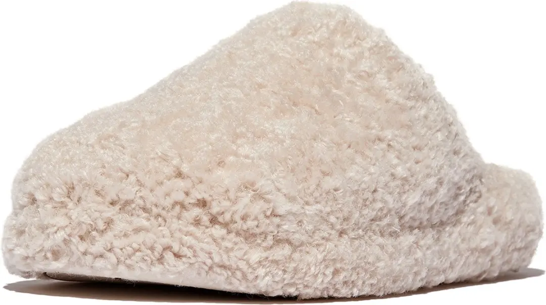 FitFlop FitFlop witte teddy pantoffels WIT - Maat 36
