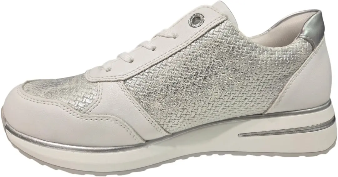 Remonte D1G08-80 Sneakers Dames - Wit Zilver - 42 - afbeelding 5 van 6