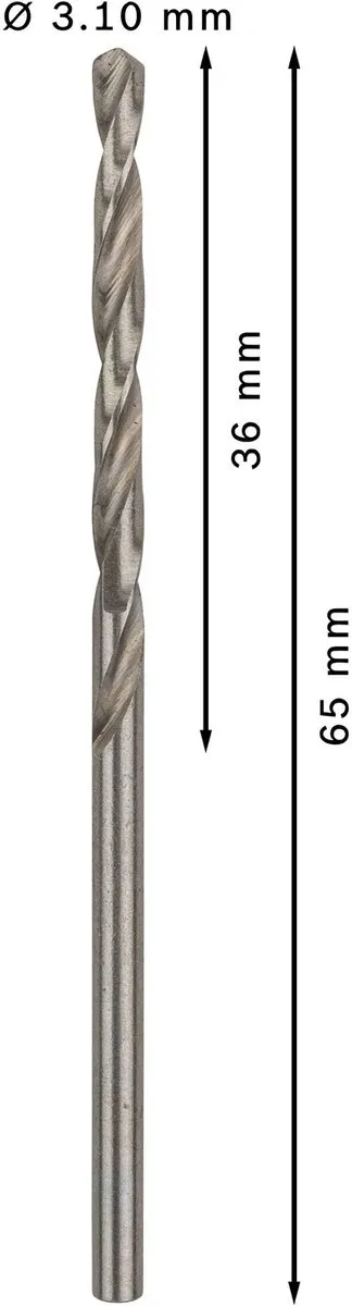 Bosch Professional ST. LINE 3.1mm HSS-G Boor - 10 Stuks