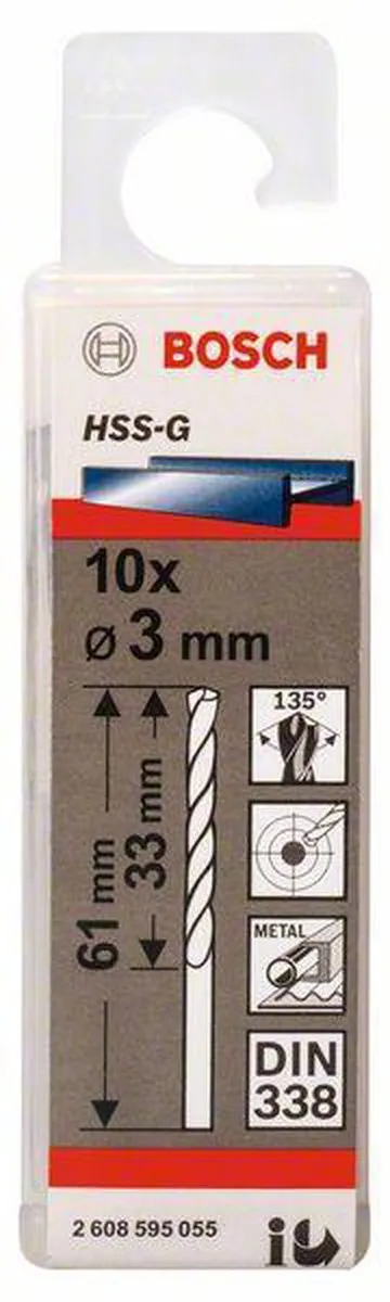 Bosch Professional ST. LINE 3.0 HSS-G Boor 10 Stuks