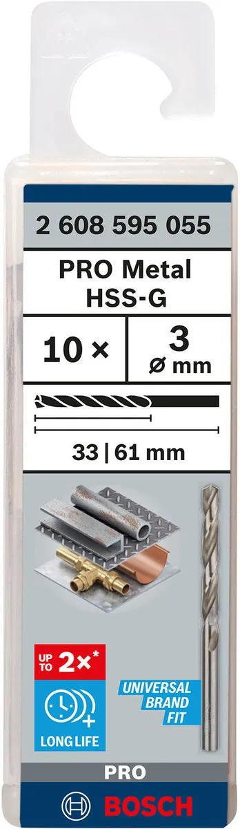 Bosch Professional ST. LINE 3.0 HSS-G Boor 10 Stuks