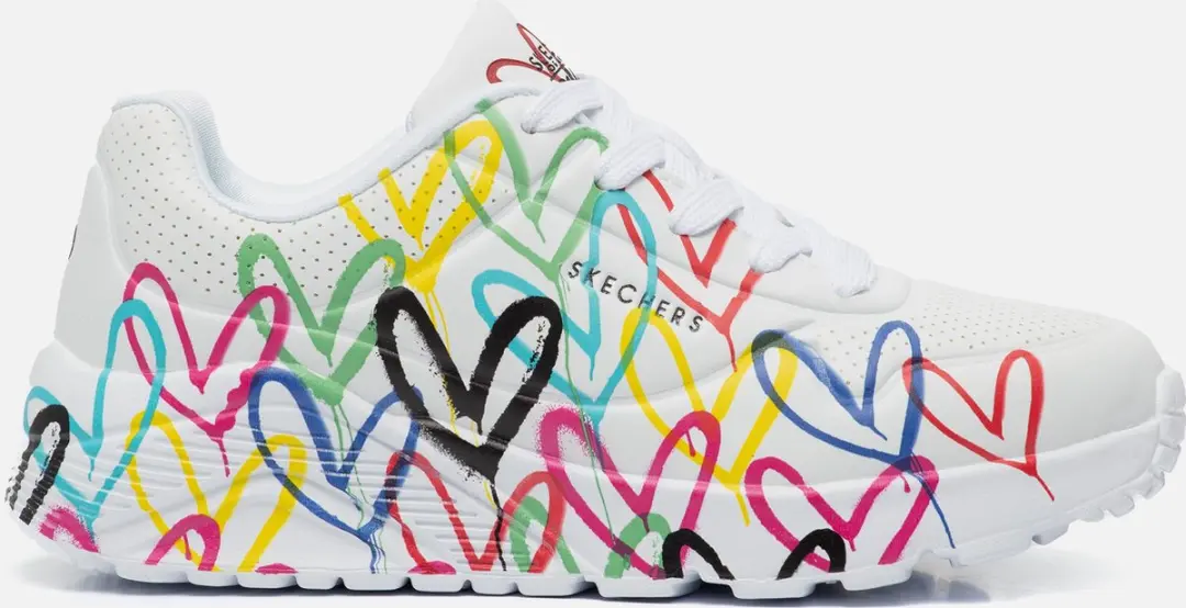 Skechers Uno Lite Sneakers wit Synthetisch