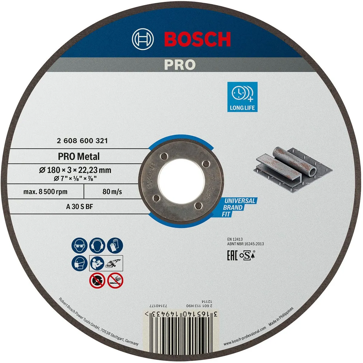 Bosch Professional DSS RECHT MET 180X3 - 180mm Metaal - afbeelding 6 van 6
