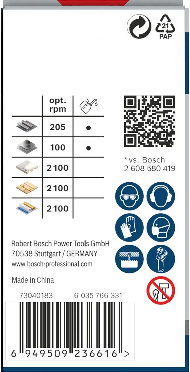 Bosch Professional PRO Multimateriaal Gatenzaag 43mm - 26089...